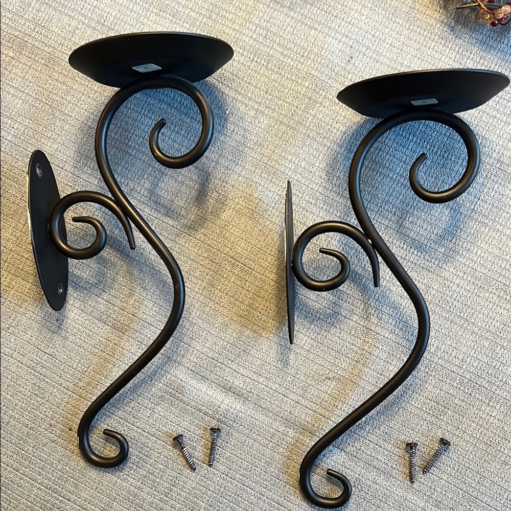 Used - Partylite Scroll Sconce pair